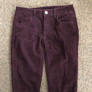 Burgundy Corduroy Skinny Jeans